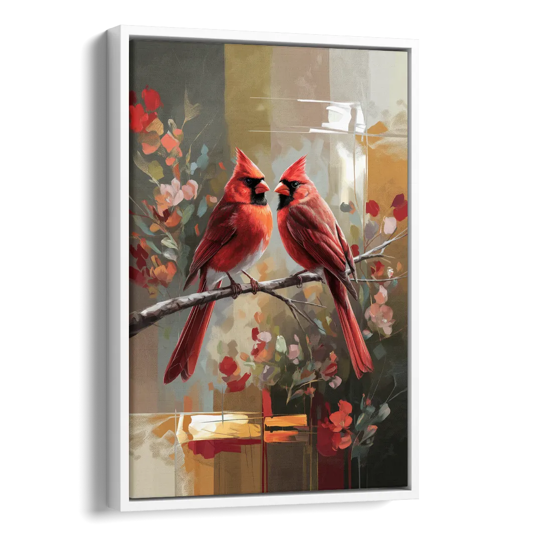 Springfield Cardinals Tribute Side - White Canvas Wall Art