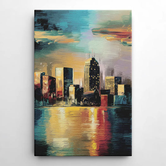 Springfield City Skyline - Canvas Wall Art