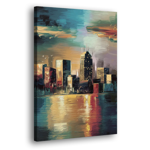 Springfield City Skyline - Canvas Wall Art