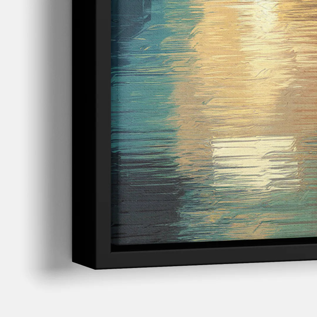 Springfield City Skyline - Close-Up Black Frame Canvas
