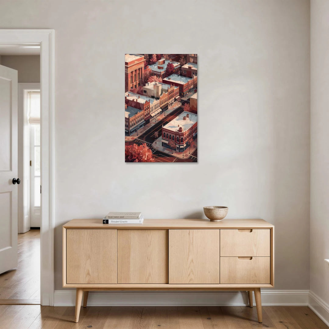 Springfield Historic Downtown - Canvas Wall Art - Coffee Table - 24x36