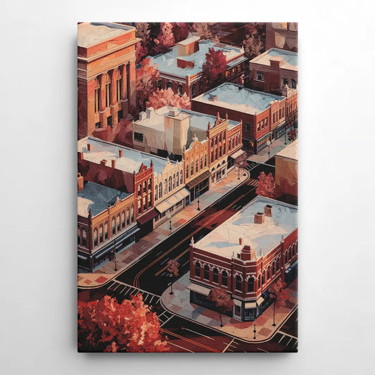 Springfield Historic Downtown - Canvas Wall Art