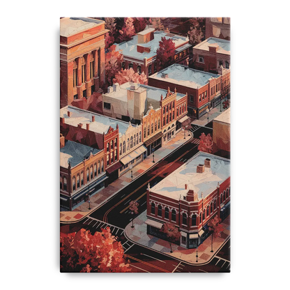 Springfield Historic Downtown Front - Canvas Wall Art