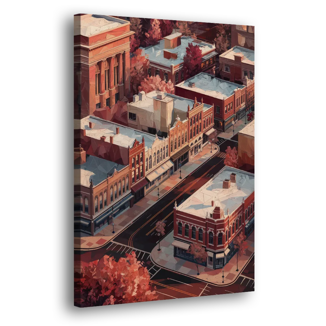 Springfield Historic Downtown Side - Canvas Wall Art
