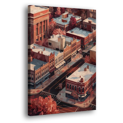 Springfield Historic Downtown Side - Canvas Wall Art