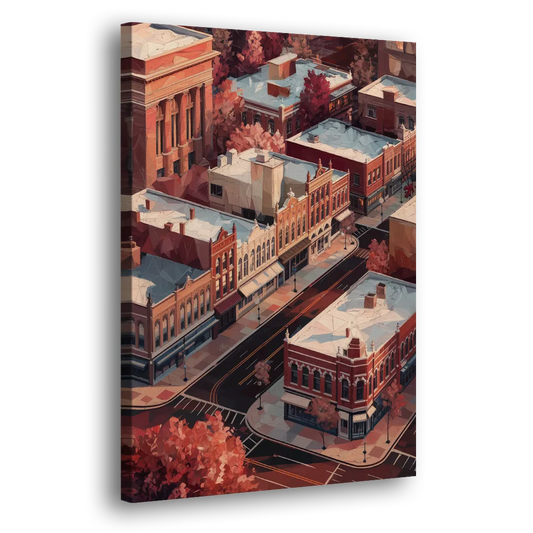 Springfield Historic Downtown Side - Canvas Wall Art