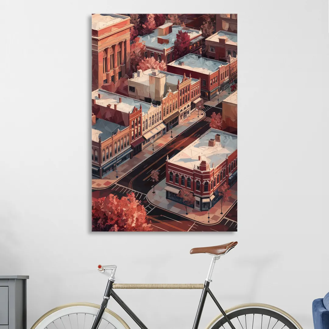 Springfield Historic Downtown Sitting Room - Canvas Wall Art