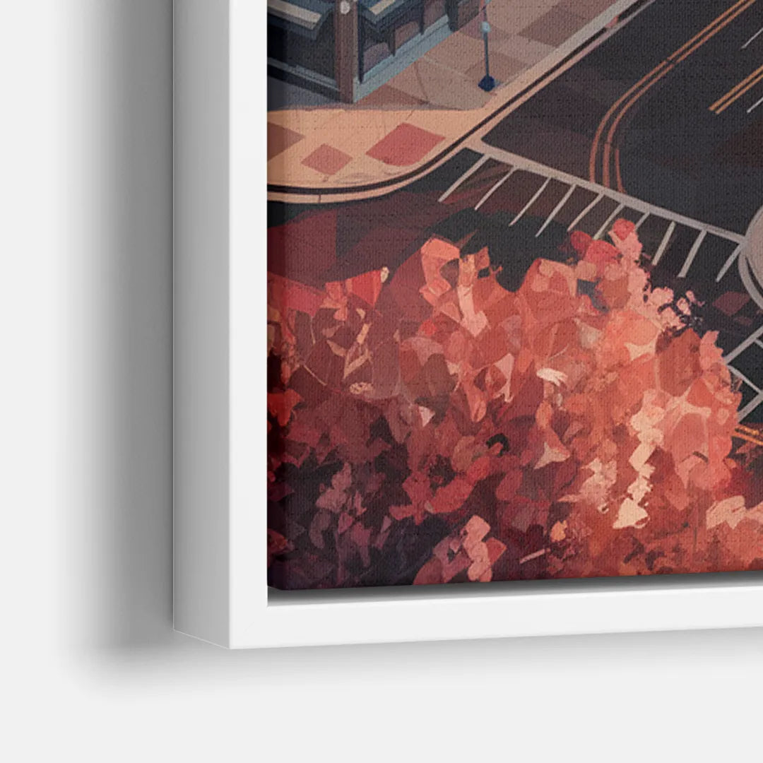 Springfield Historic Downtown - Close-Up White Frame Canvas