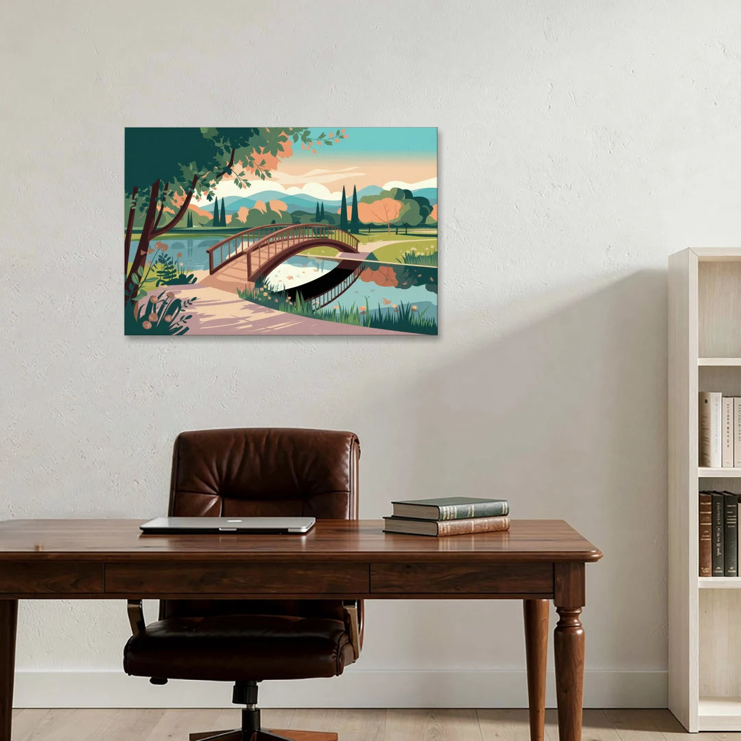 Springfield Parks And Trails - Canvas Wall Art - Office - 36x24
