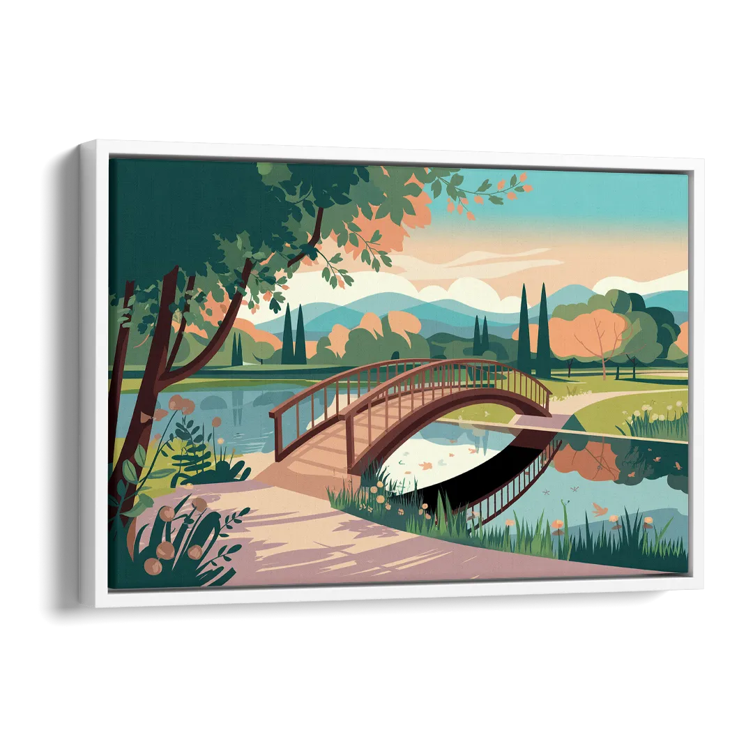 Springfield Parks And Trails Side - White Canvas Wall Art
