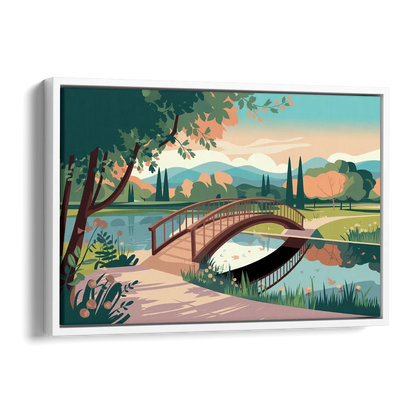 Springfield Parks And Trails Side - White Canvas Wall Art
