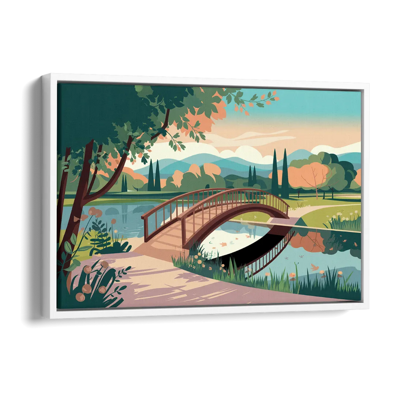 Springfield Parks And Trails Side - White Canvas Wall Art