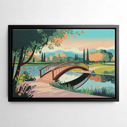 Springfield Parks And Trails - Black Frame Canvas