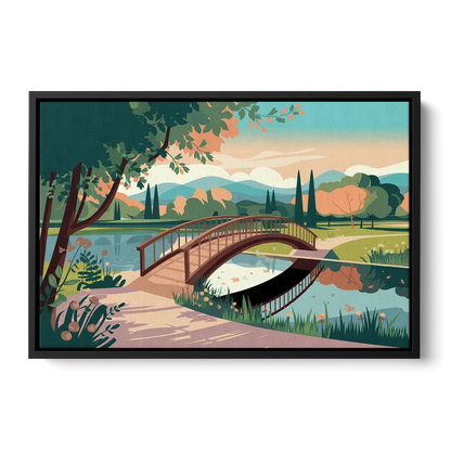 Springfield Parks And Trails Front - Black Canvas Wall Art