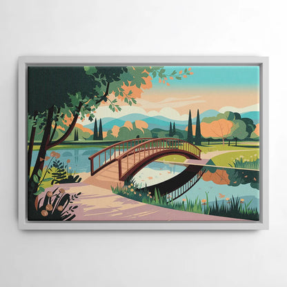 Springfield Parks And Trails - White Frame Canvas
