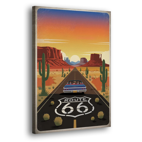 Springfield Route 66 - Canvas Wall Art