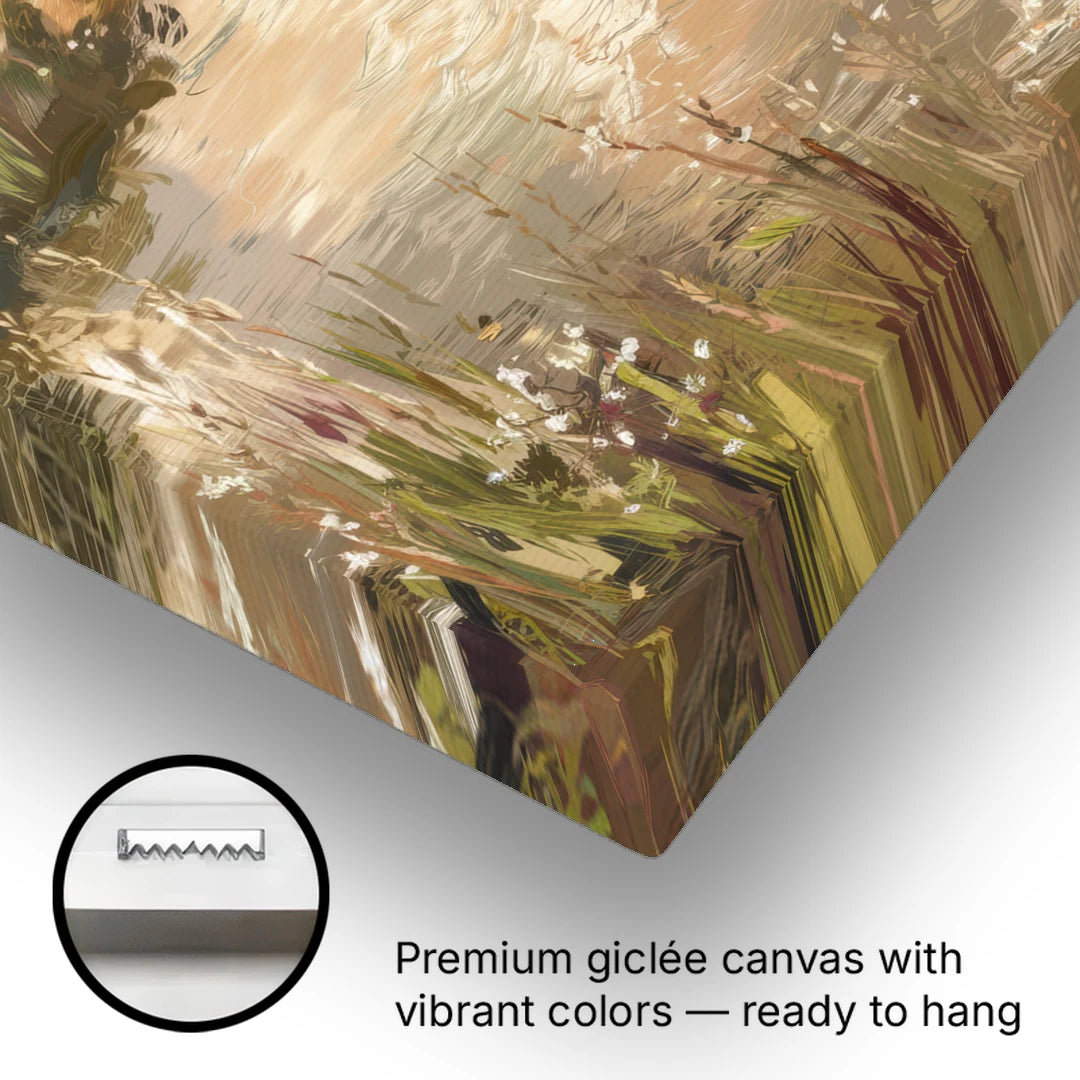 Springfield Scenic River View - Canvas Wall Art - Gallery Wrap Corner