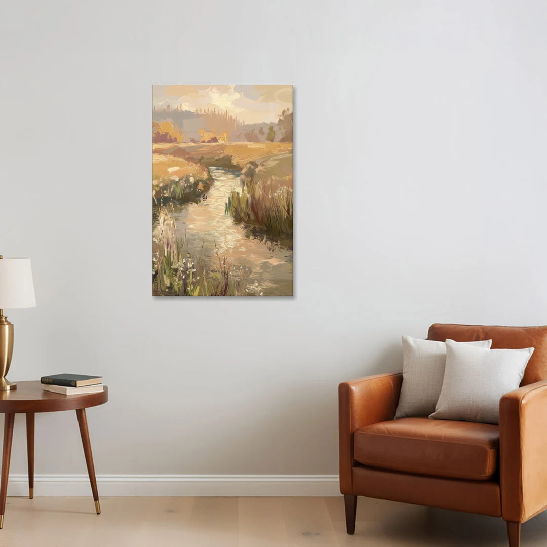 Springfield Scenic River View - Canvas Wall Art - Sofa - 24x36