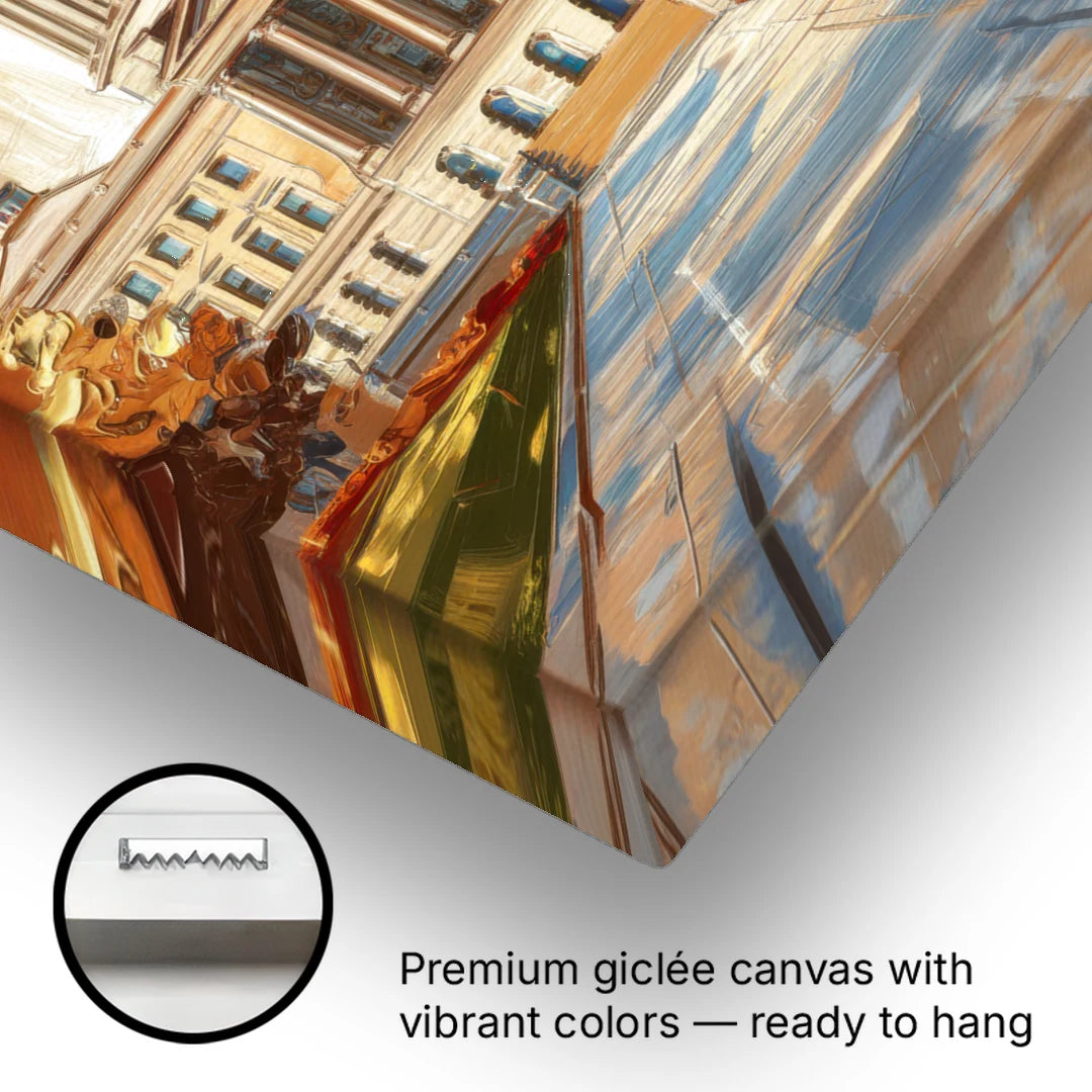 Springfield State Capitol - Canvas Wall Art - Gallery Wrap Corner