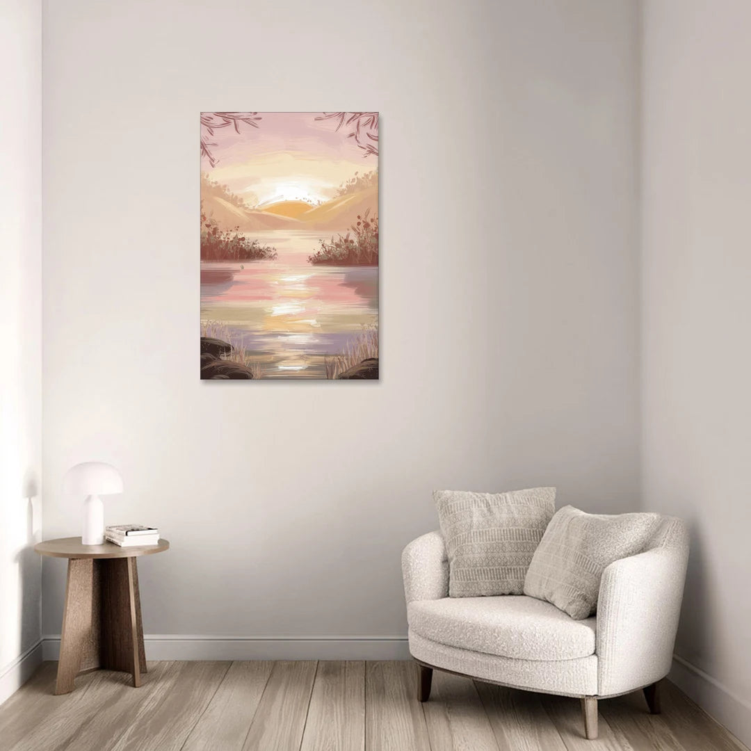 Springfield Sunrise Landscape - Canvas Wall Art - Sofa - 24x36