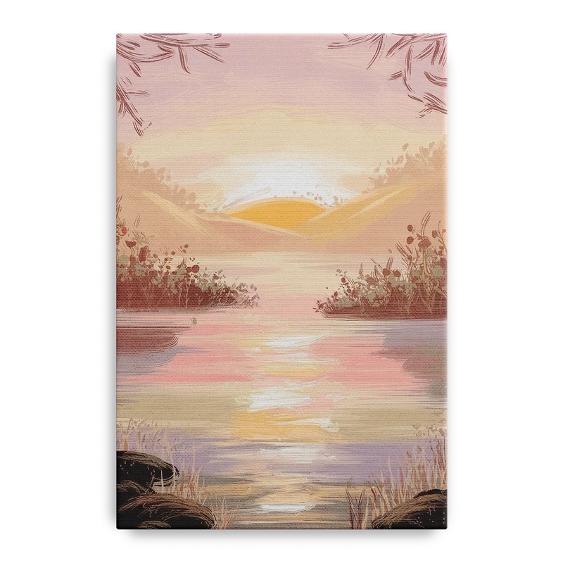 Springfield Sunrise Landscape Front - Canvas Wall Art