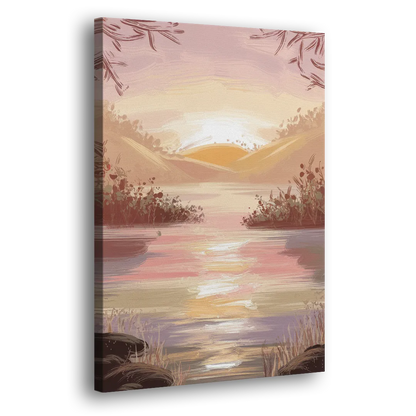 Springfield Sunrise Landscape Side - Canvas Wall Art