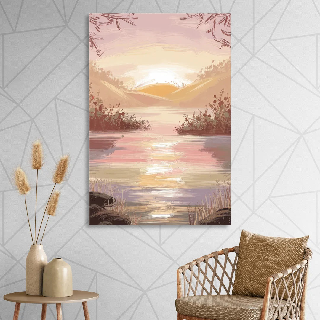 Springfield Sunrise Landscape Living Room - Canvas Wall Art