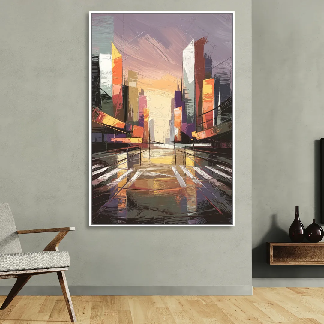 Springfield Urban Vibes Sitting Room - White Canvas Wall Art