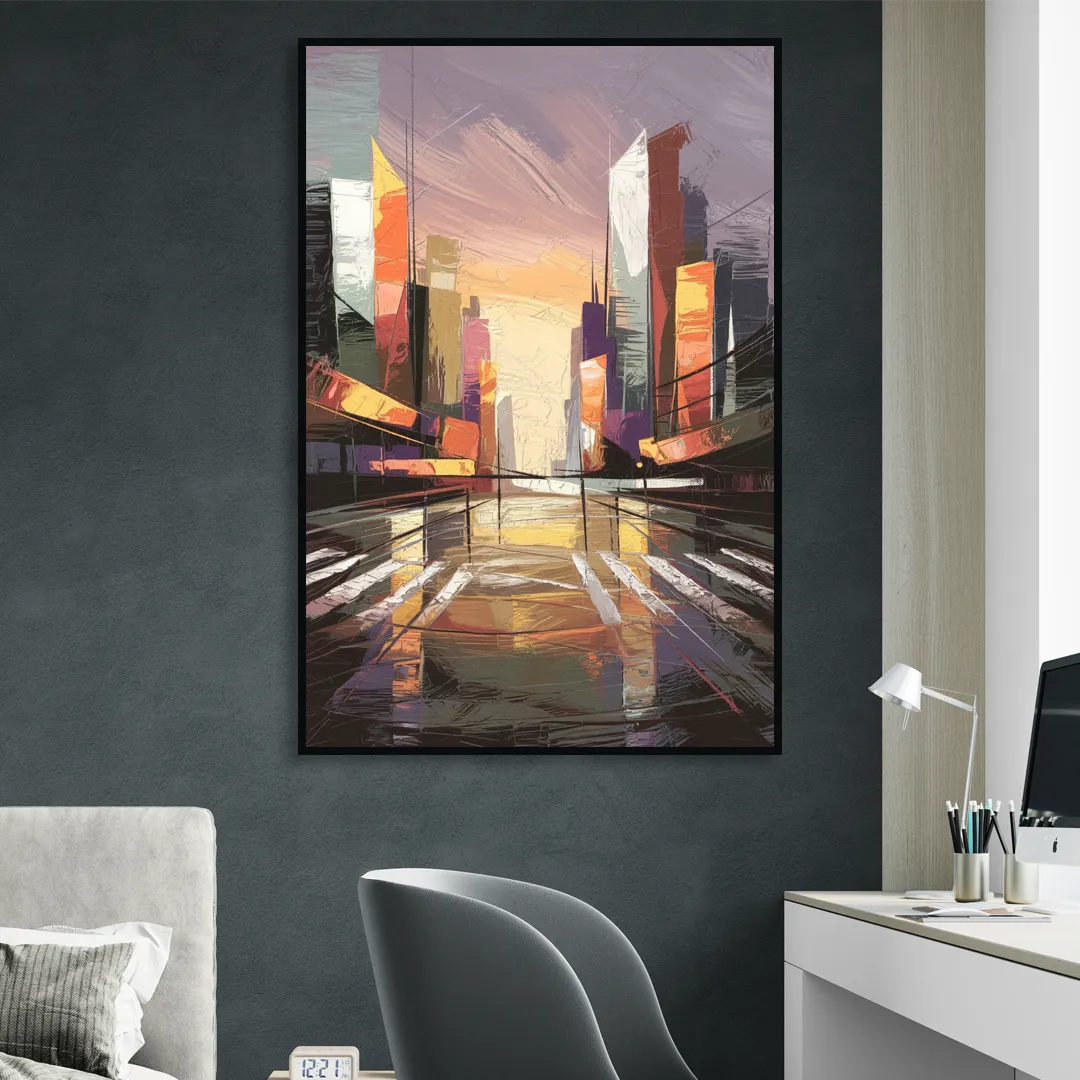 Springfield Urban Vibes Sitting Room - Black Canvas Wall Art