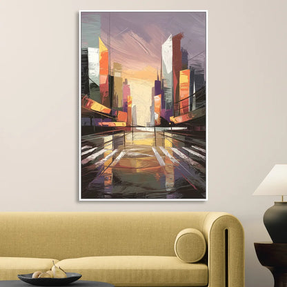 Springfield Urban Vibes Living Room - White Canvas Wall Art