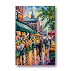 St Lawrence Market Scene - Canvas Wall Art - Front