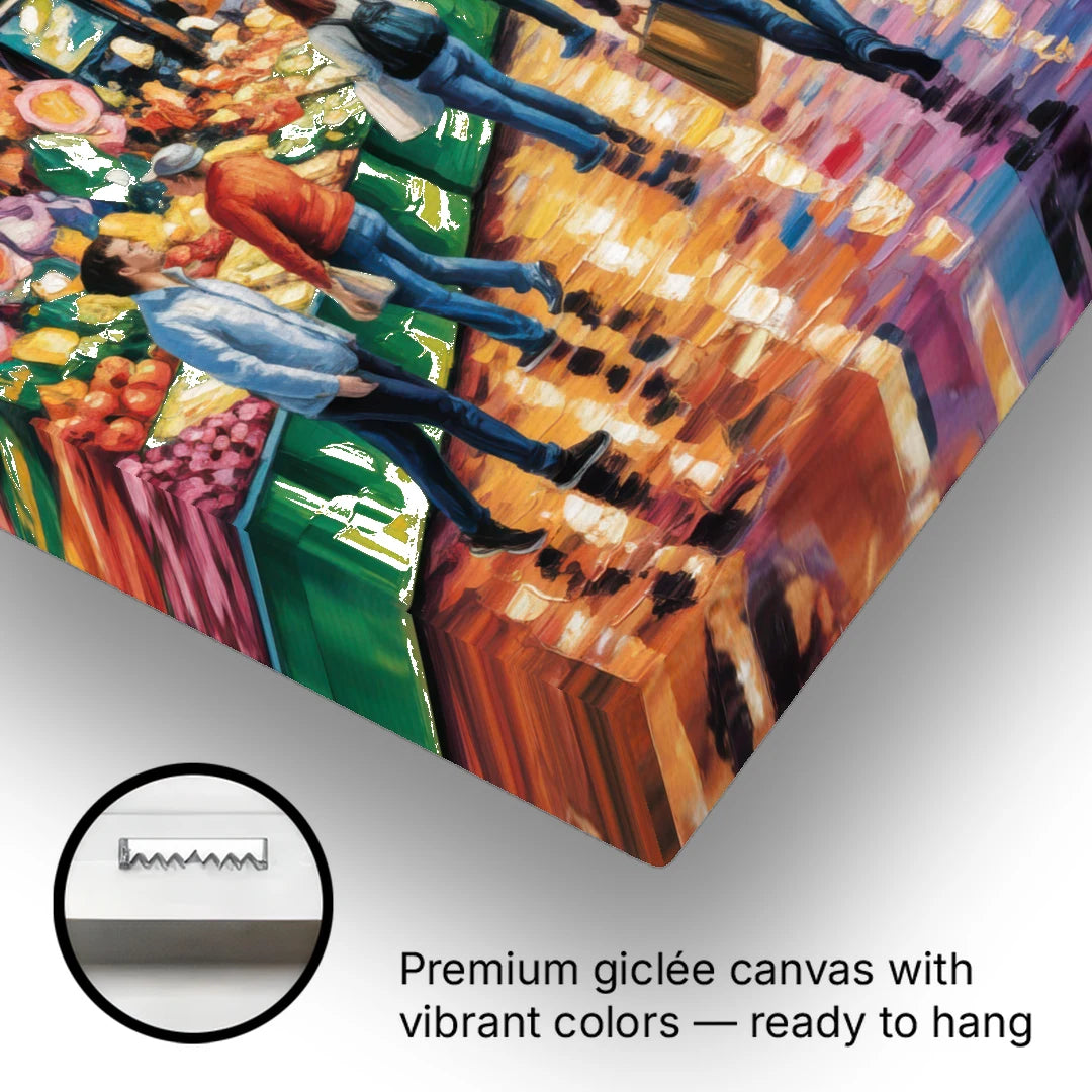 St Lawrence Market Scene - Canvas Wall Art - Gallery Wrap Corner