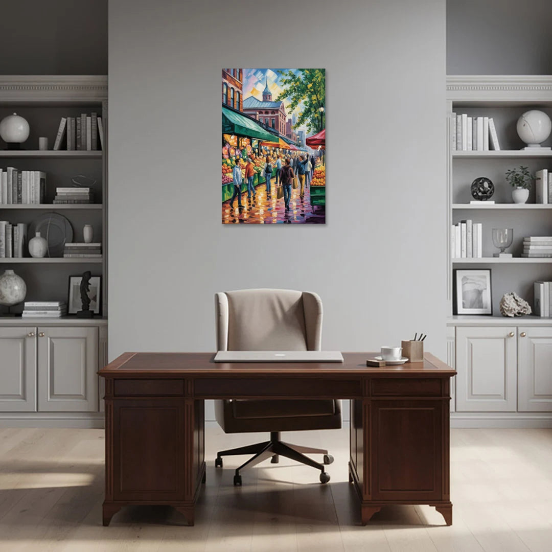 St Lawrence Market Scene - Canvas Wall Art - Office - 24x36