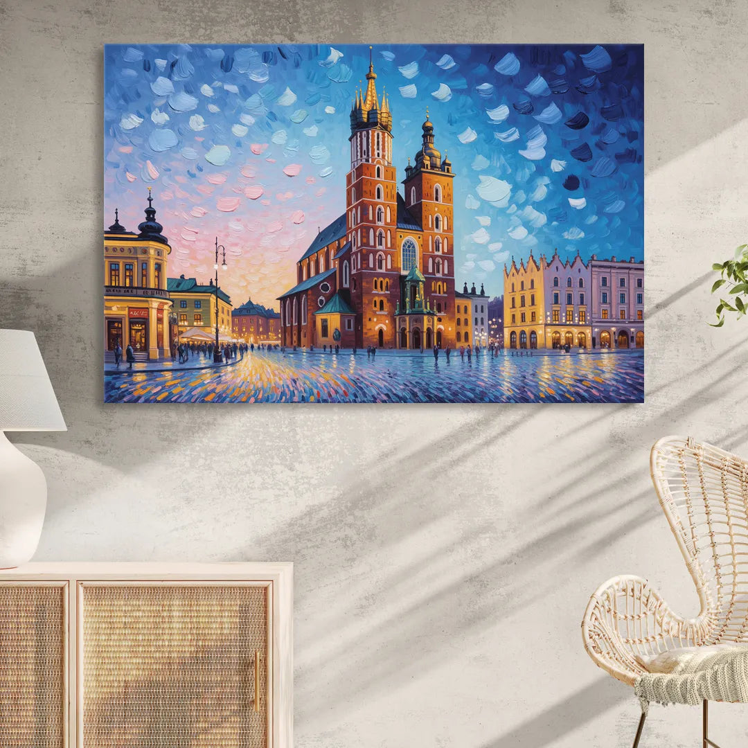 St. Mary's Basilica Living Room - Canvas Wall Art