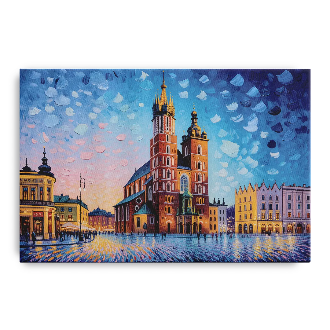 St. Mary's Basilica Front - Canvas Wall Art