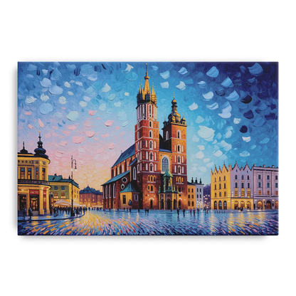 St. Mary's Basilica Front - Canvas Wall Art