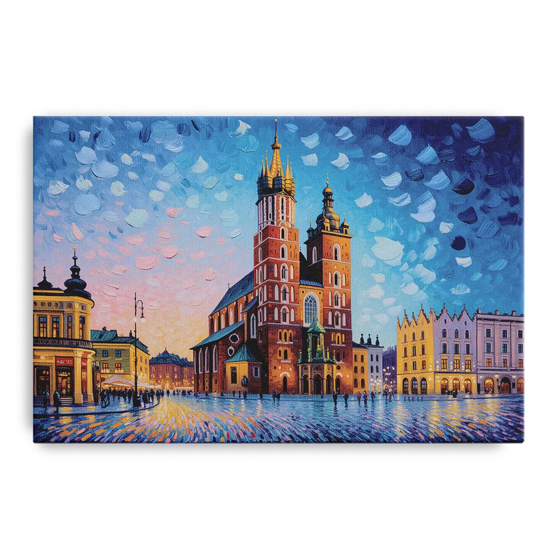 St. Mary's Basilica Front - Canvas Wall Art