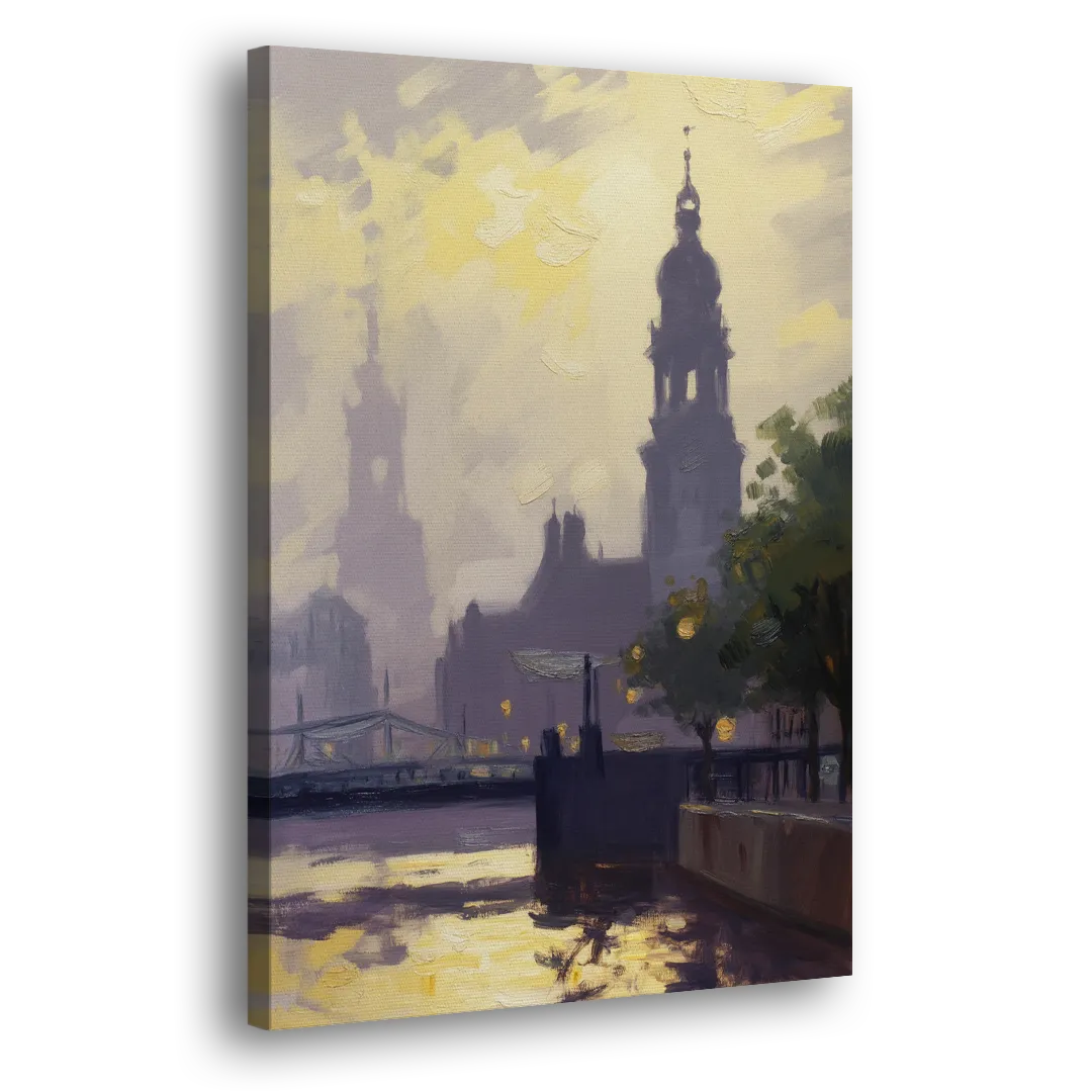 St. Michaelis Silhouette Side - Canvas Wall Art