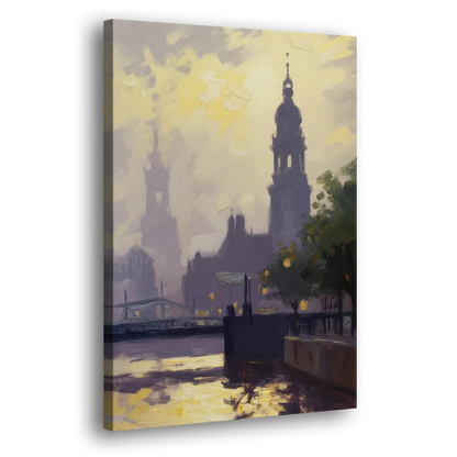 St. Michaelis Silhouette Side - Canvas Wall Art