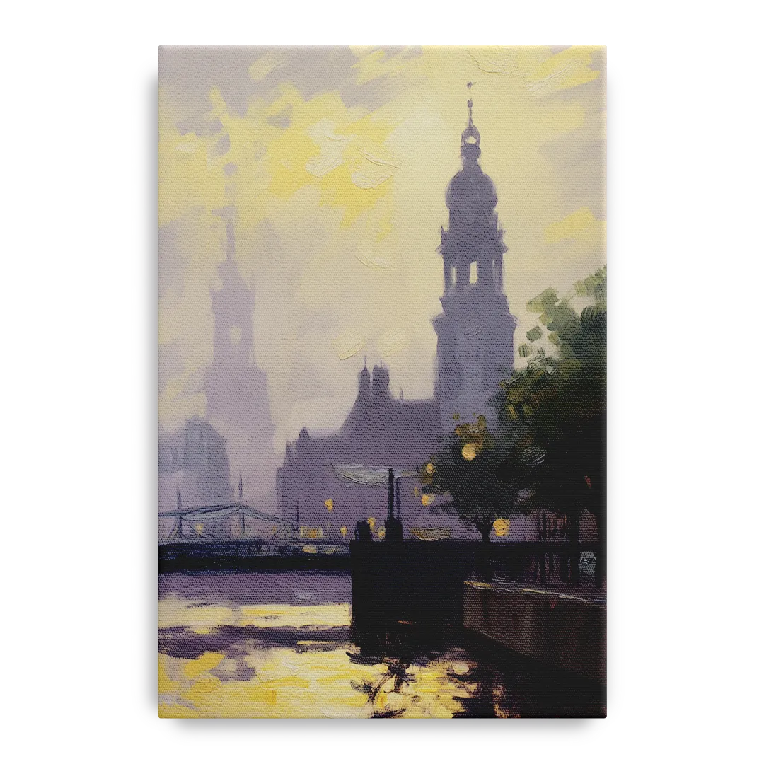 St. Michaelis Silhouette Front - Canvas Wall Art