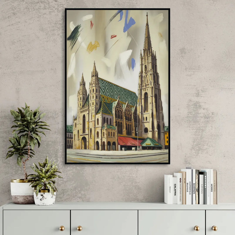 St. Stephen's Majesty Sitting Room - Black Canvas Wall Art