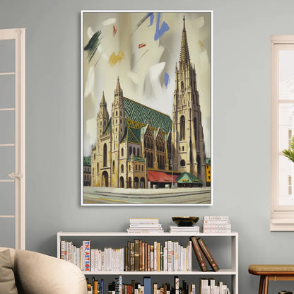St. Stephen's Majesty Sitting Room - White Canvas Wall Art