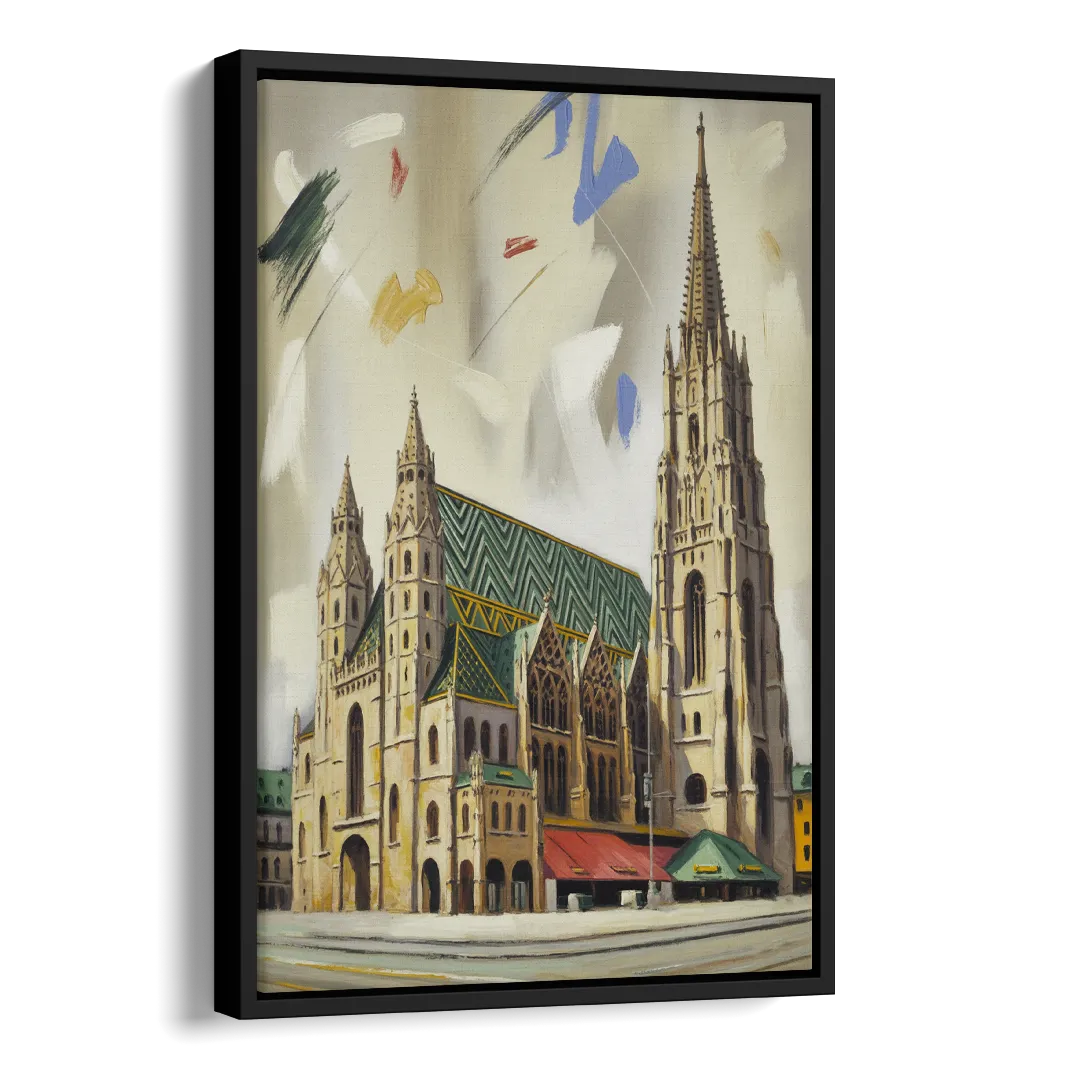 St. Stephen's Majesty Side - Black Canvas Wall Art