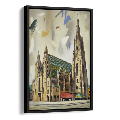 St. Stephen's Majesty Side - Black Canvas Wall Art