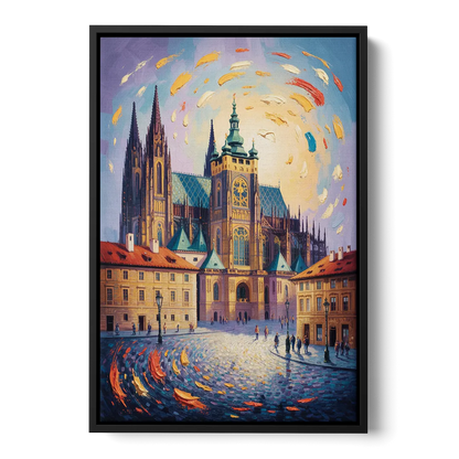 St. Vitus Cathedral Majesty Front - Black Canvas Wall Art