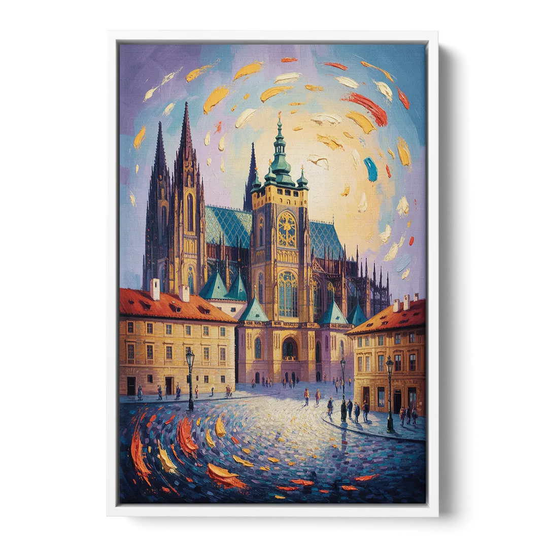 St. Vitus Cathedral Majesty Front - White Canvas Wall Art