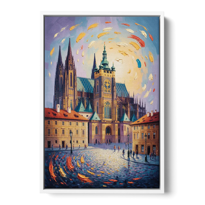 St. Vitus Cathedral Majesty Front - White Canvas Wall Art