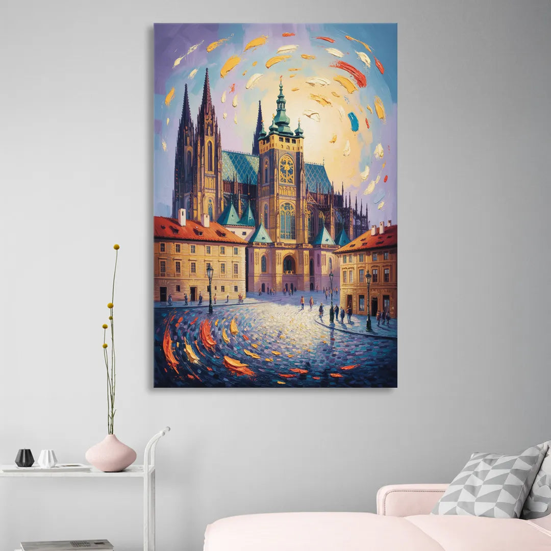 St. Vitus Cathedral Majesty Sitting Room - Canvas Wall Art