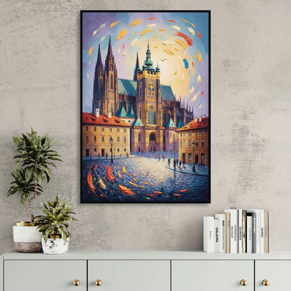 St. Vitus Cathedral Majesty Living Room - Black Canvas Wall Art