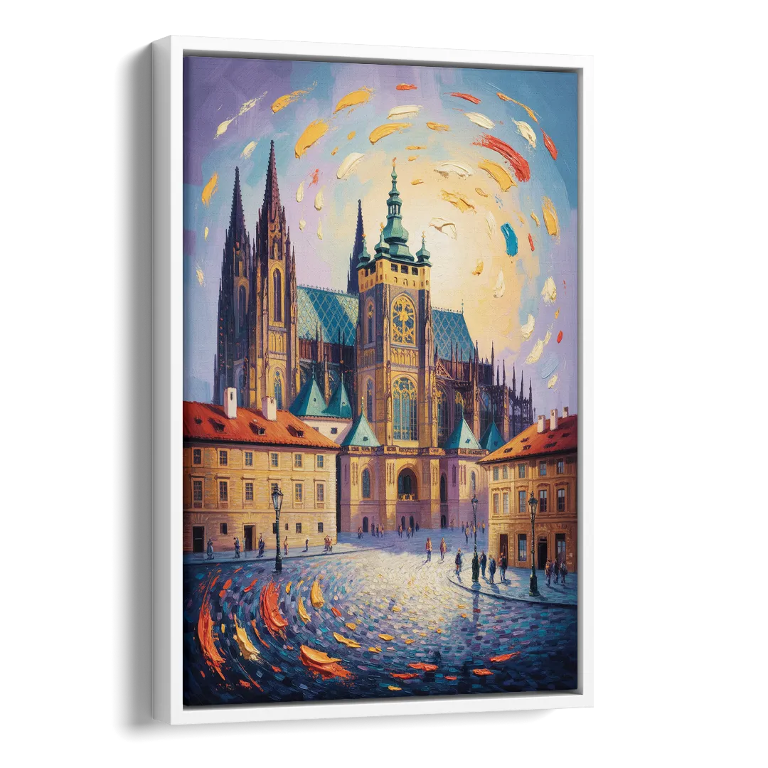 St. Vitus Cathedral Majesty Side - White Canvas Wall Art